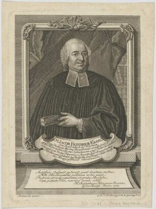 Bildnis des Iacob Friedrich Krahl