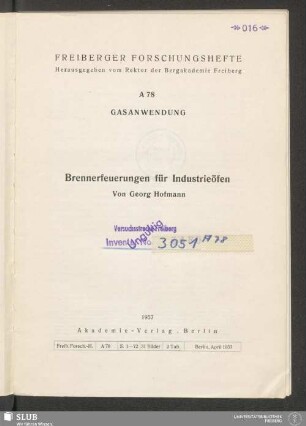 Brennerfeuerungen für Industrieöfen
