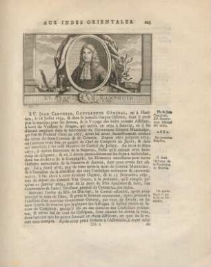 XV. Jean Camphuis, gouverneur général, ...