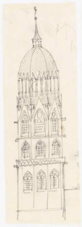 Unzugeordnete Kirchen-Projekte (Skizzen): Kirchturm