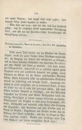 101 "Theologiae pastoralis" von Maurus Schenkl