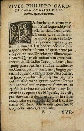 Lingvae Latinae Exercitatio Ioannis Lodo. Viuis Valentini : Libellus ualde doctus et elegans, nuncq[ue] denuo in lucem editus