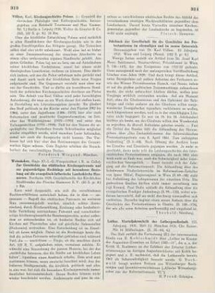 314 [Rezension] Jahrbuch der Gesellschaft für die Geschichte des Protestantismus im ehemaligen und im neuen Österreich ; 52. Jahrgang. 1931