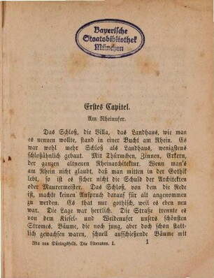Die Literaten : socialer Roman, 1