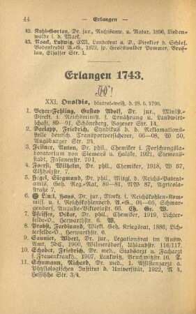 Erlangen 1743