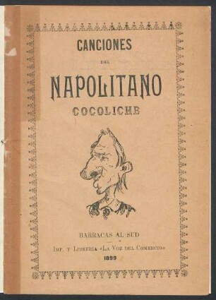 Canciones del napolitano Cocoliche
