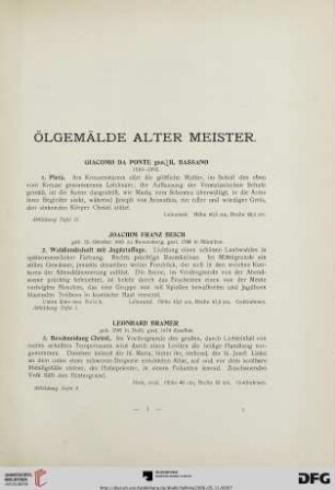 Ölgemälde alter Meister (Nr. 1-67)