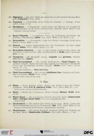 C. Zinn (Nr. 198-242)