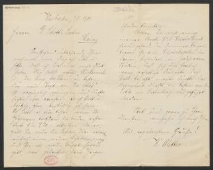 Brief an B. Schott's Söhne : 06.05.1901
