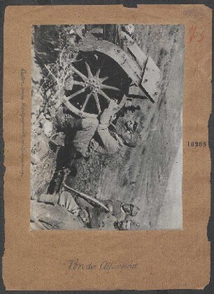 Österr.-ungar. Gebirgsgeschütz in Feuerstellung