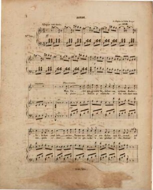 Le fidèle berger = (Zum treuen Schäfer) : opéra comique en 3 actes, 3bis. La même, à voix seule. - 5 S.