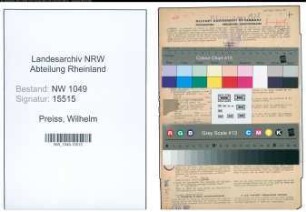 Entnazifizierung Wilhelm Preiss , geb. 10.04.1890 (Maurer)
