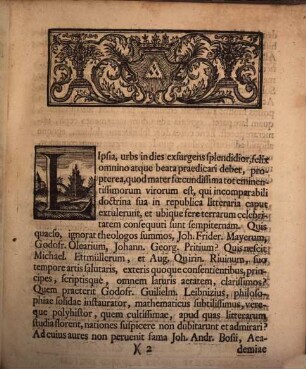 De incrementis insignibus, quae iurisprudentia iureconsultorum Lipsiensium studio cepit