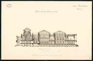 Wettbewerb Museumsinsel, Berlin: Antikes Museum: Querschnitt