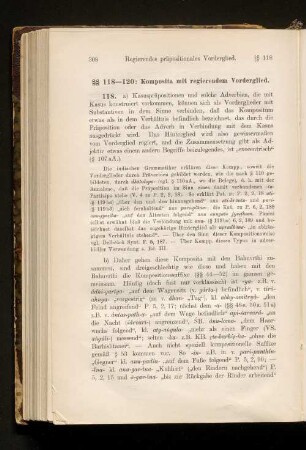§ 118-120: Komposita mit regierendem Vorderglied.