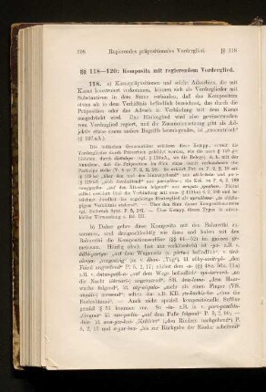 § 118-120: Komposita mit regierendem Vorderglied.