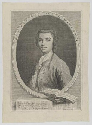 Bildnis des Carlo Broschi detto Farinelli