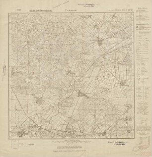 2733 Leussow, Meßtischblatt (4cm - Karte)