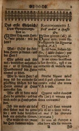 Teutsch- und Italienische Gespräche