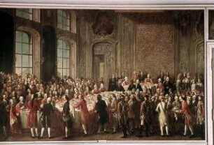 Fest des Goldenen Vlies-Ordens zur Zeit des Kaisers Franz I. Stephan in der Wiener Hofburg