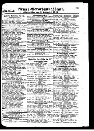 666. Ausgabe. Donnerstag, 2. September 1915