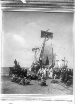 Abfahrt der Heringsflotte bei Scheveningen