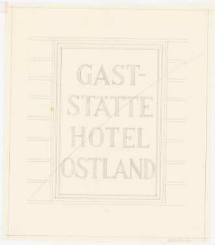 Park Hotel, Posen: Restaurantschild 1:10