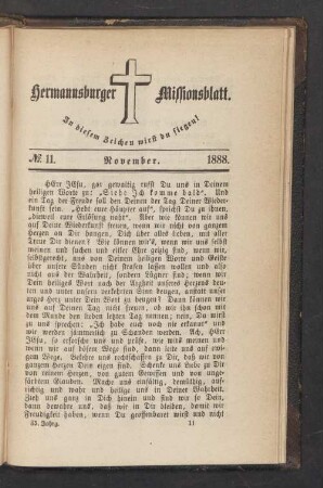 N° 11. November. 1888