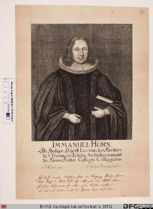 Bildnis Immanuel Horn