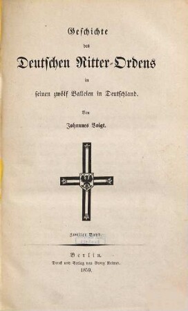 Geschichte des Deutschen Ritter-Ordens in seinen zwölf Balleien in Deutschland, 2
