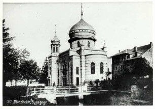 Pforzheim, PF; Synagoge, Außenansicht