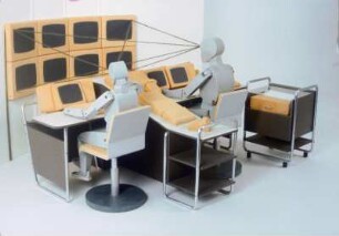 Tagebau-Werkbahn-Dispatcherzentrale : Tagebau-Werkbahn-Dispatcherzentrale. Arbeitsmodell im Maßstab 1 : 5 für BKK "Schwarze Pumpe" Welzow