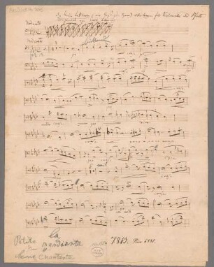 Die kleine Bettlerin, Violoncello, Klavier; op. 14- BSB Mus.Schott.Ha 8075