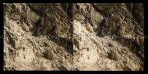 Bergsteiger klettern im Felsen