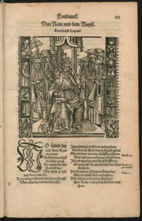 Freidanck. Von Rom und dem Bapst. Das sechst Capitel.