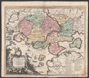 Mappa Geographiae Naturalis sive Tabella Synoptica una conspectu omnes terminos physicos et Technicos in Globo Terraqueo occurentes continens et praefigurans : = Charte worauf in einem Begriff und Anblick alle Natürliche Politische und Kunst-Termini oder Wörter benennet und durch den Kupferstich vorgestellet werden, so immer auf den Geographischen Charten vorkommen können