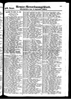 670. Ausgabe. Samstag, 4. September 1915