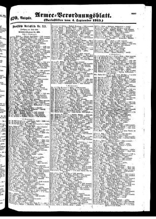 670. Ausgabe. Samstag, 4. September 1915