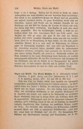 118-119 [Rezension] Meschler, Moritz, Aszese und Mystik