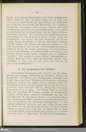 7. Die Lernmittel der Schüler