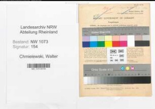 Entnazifizierung Walter Chmielewski , geb. 18.11.1890 (Lehrer)