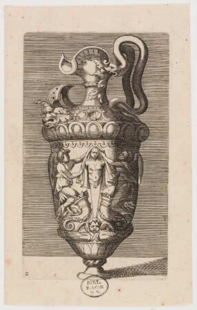 Vase mit zwei Schlangen
