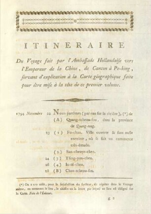 Itineraire