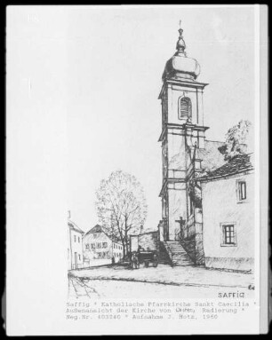 Ansicht der Katholischen Pfarrkirche Sankt Caecilia