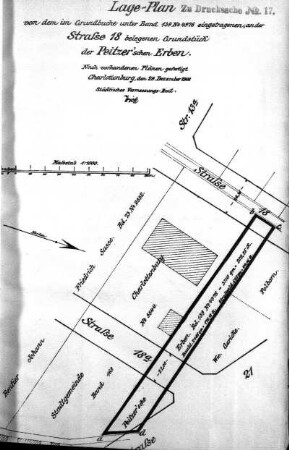 Lageplan No. 2. (3-30), 20. Januar 1909