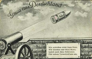 Gruss aus Deutschland - Wir schießen nicht Dum Dum [...]