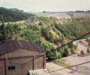 Niederschlema, Wismut Schacht 371, Übertage: Haldenköpfe