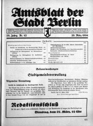 1934,12: Nr. 12, 25. März 1934