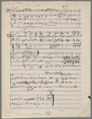 Sinfonie Nr. 9 . Skizzen - BSB Mus.ms. 22742