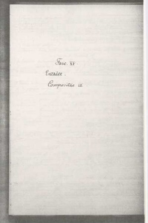 Fasc. XV.